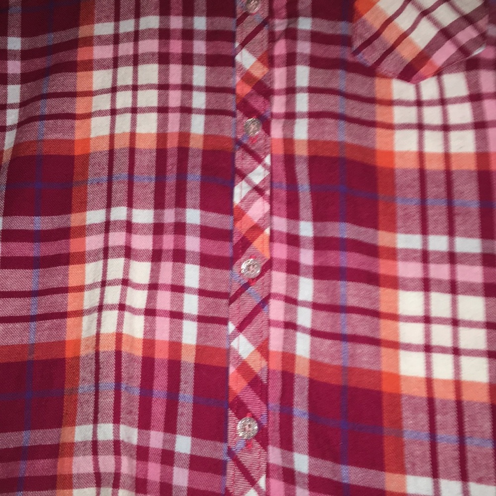 Colorful button down flannel - Picture 2 of 4